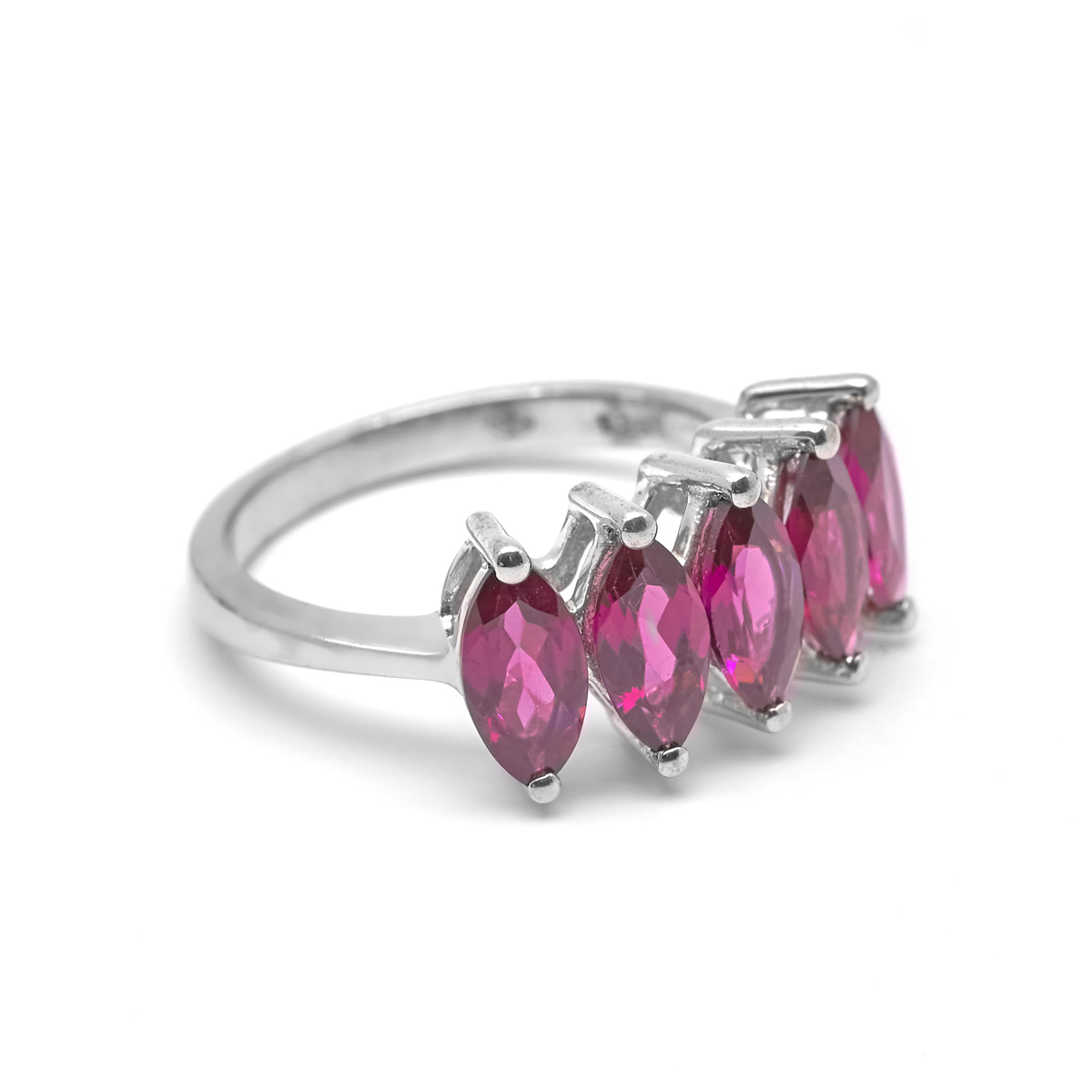 Bague rhodolite argent Mara